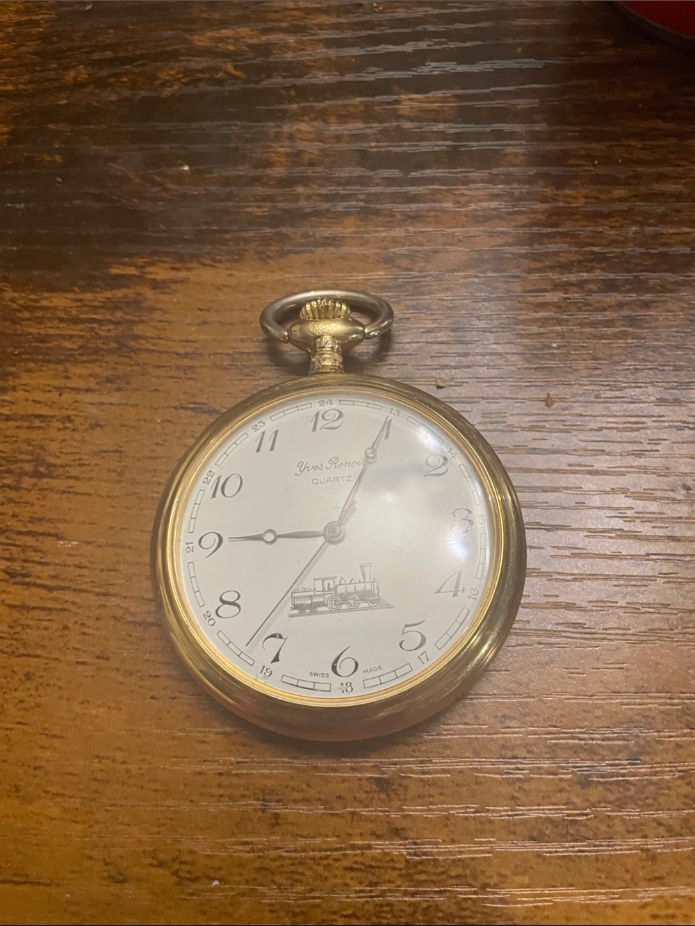 VINGAGE YVES RENOIR QUARTZ MENS POCKET WATCH